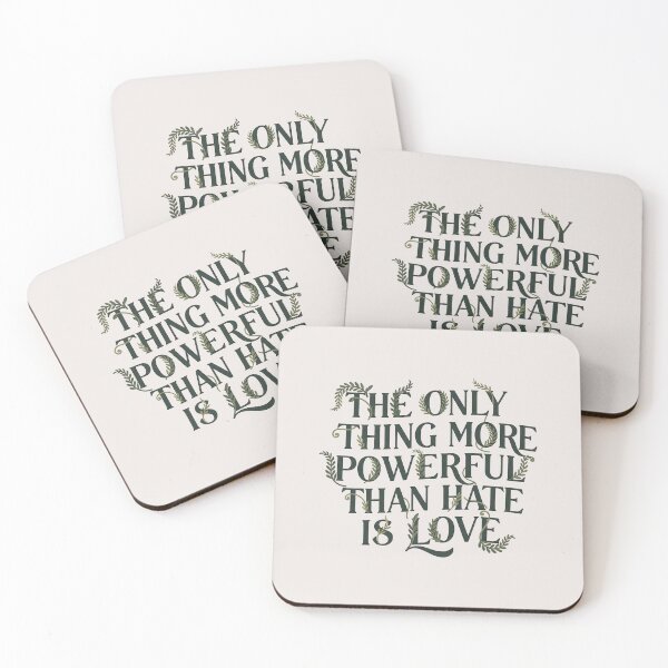 Item preview, Love Over Hate Botanical Statement Art designed and sold by zzz888.