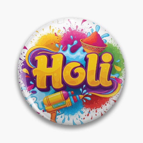 Item preview, Minimalist Holi Festival Symbols Icon designed and sold by ArtdesignsA.