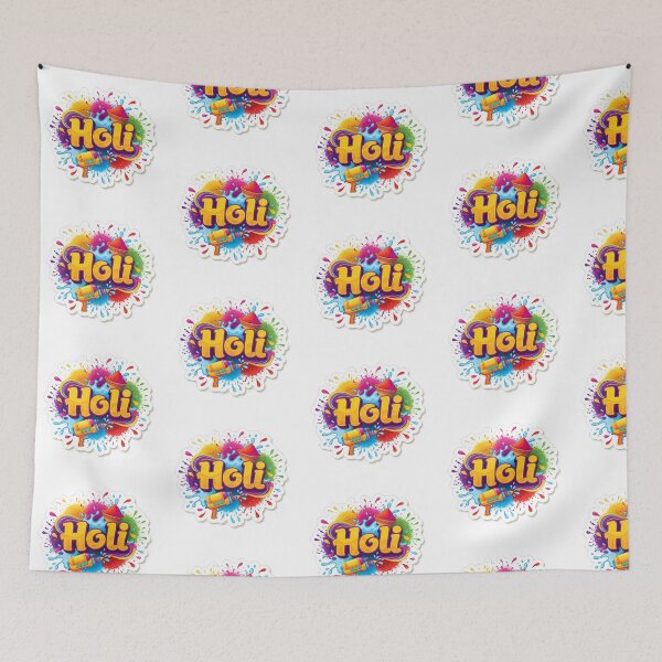 Item preview, Minimalist Holi Festival Symbols Icon designed and sold by ArtdesignsA.