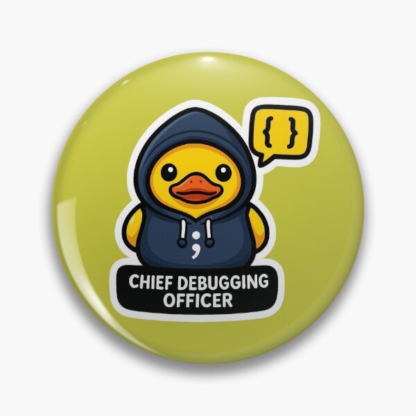 Item preview, Chief Debugging Officer - Rubber Duck Programmer Humor designed and sold by NullPointerArt.