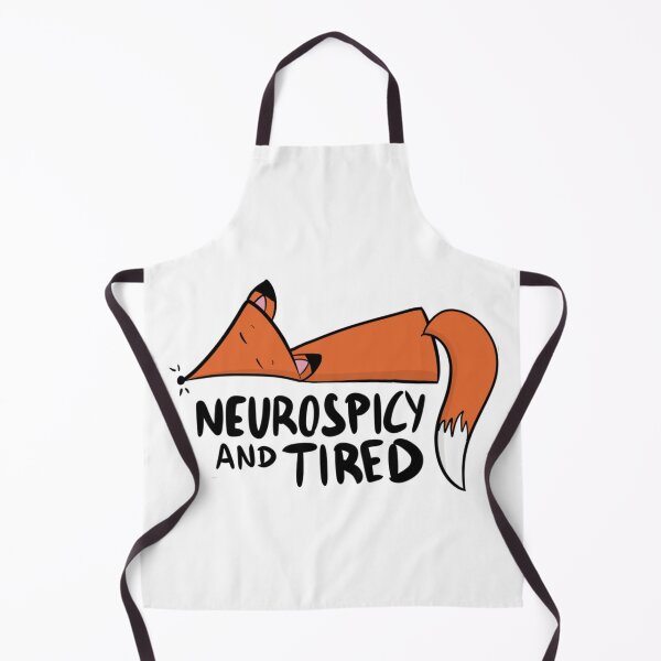 Item preview, Neurospicy and Tired Funny ADHD Fox designed and sold by DesignFreakArt.