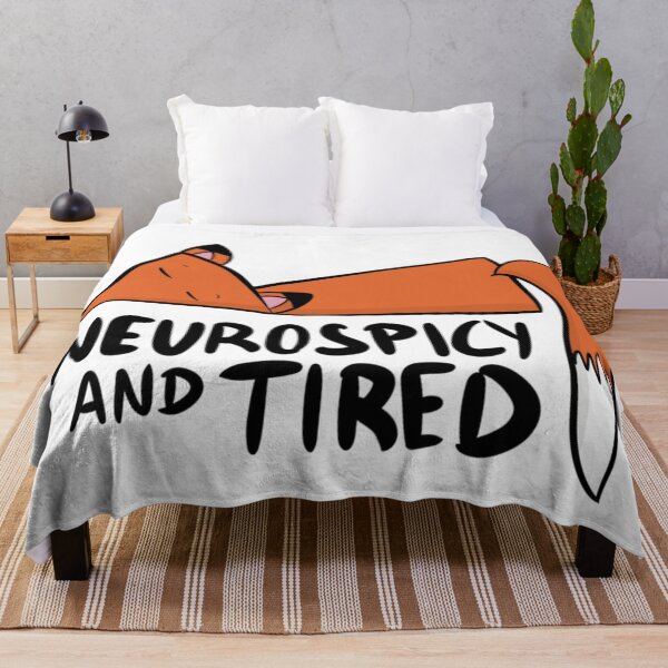 Item preview, Neurospicy and Tired Funny ADHD Fox designed and sold by DesignFreakArt.