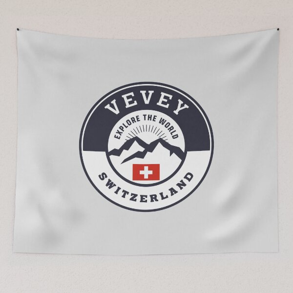 Item preview, Vevey Switzerland Black and White Crest designed and sold by World Designs.