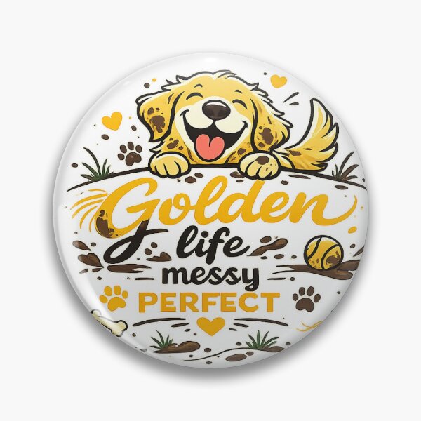 Item preview, Golden Life Messy Perfect Golden Retriever Gift designed and sold by WildVista.