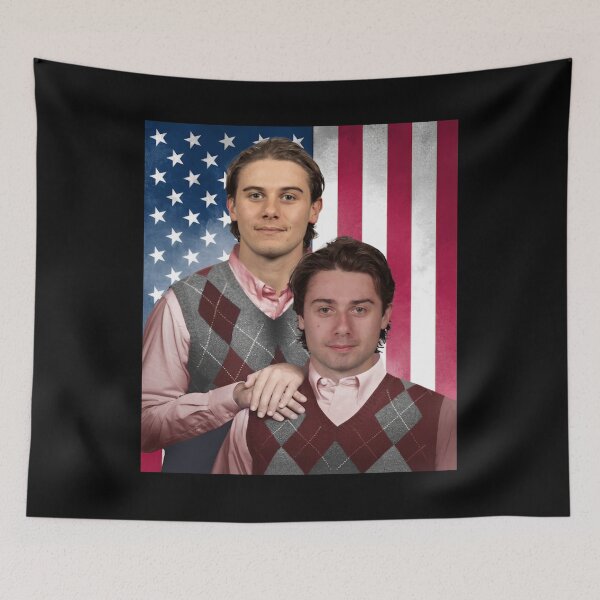 Item preview, Jack Hughes Quinn Hughes Champions, Step Brothers Ice Hockey, USA Hockey designed and sold by CLOUDYMOODS.