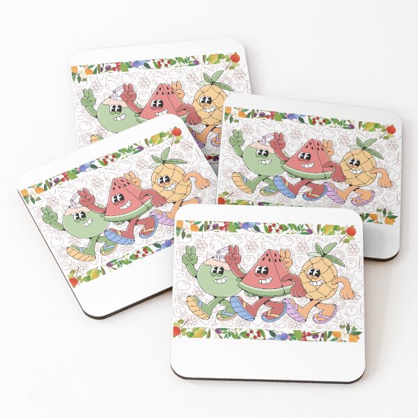 Item preview, Groovy Tropical Fruit Squad – Retro 30s Cartoon Style designed and sold by Unwrapfashion.