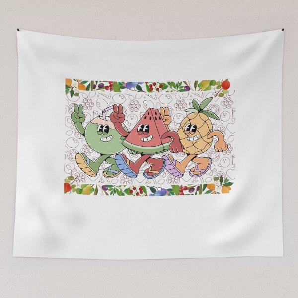 Item preview, Groovy Tropical Fruit Squad – Retro 30s Cartoon Style designed and sold by Unwrapfashion.