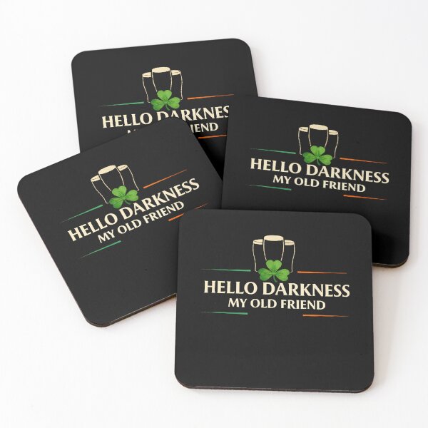 Item preview, Hello Darkness My Old Friend Irish Drinking St Patricks Day T-Shirt designed and sold by VillociShop.