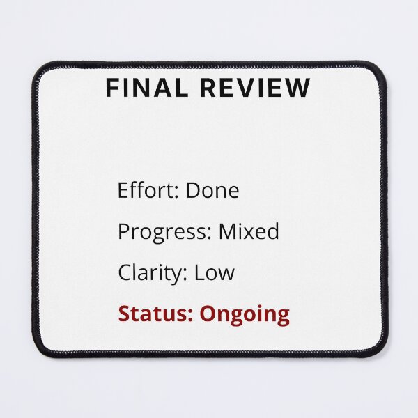 Item preview, FINAL REVIEW – Minimal Existential Design designed and sold by PXEpic.