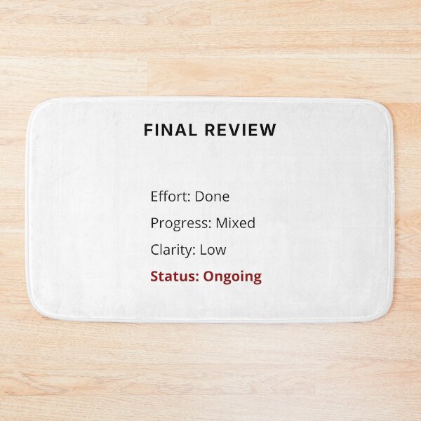 Item preview, FINAL REVIEW – Minimal Existential Design designed and sold by PXEpic.