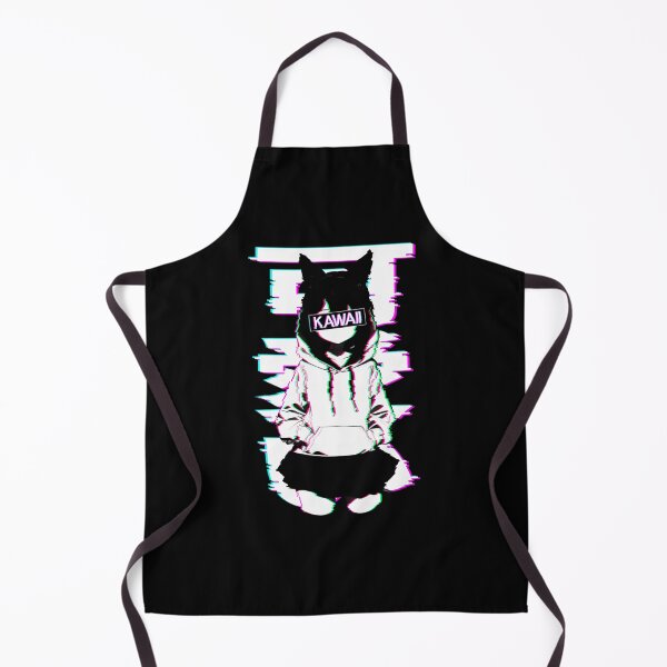 Item preview,  Kawaii Nekomimi Anime Cat Girl Glitch Art designed and sold by GGGMerch.