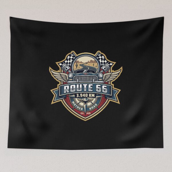 Item preview, Route 66 Iconic Mother Road Illustration designed and sold by enzoade.