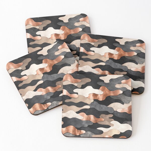 Item preview, Luxury Metallic Camouflage Pattern – Seamless Abstract Design designed and sold by Studio Flex Prints.