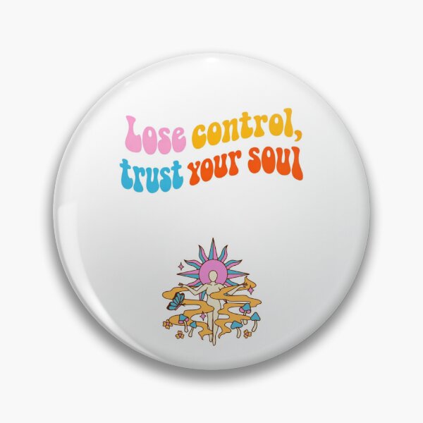 Item preview, Spiritual Quote Wall Art – Lose Control Trust Your Soul Retro Print designed and sold by MrsMirabilis.