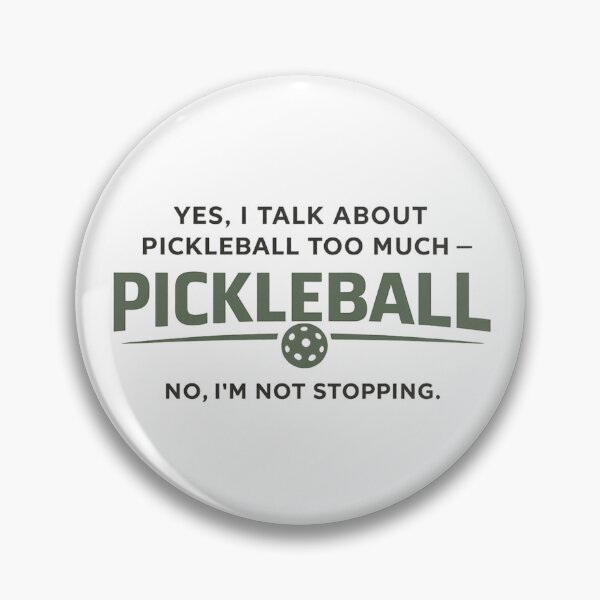 Item preview, Funny Pickleball Dad Gift – Yes I Talk About Pickleball Too Much – Minimalist Father Humor Design designed and sold by Pickleball-Gift.