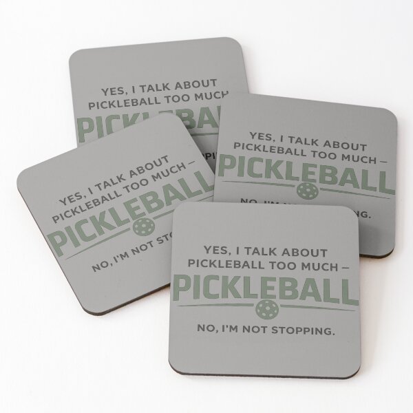Item preview, Funny Pickleball Dad Gift – Yes I Talk About Pickleball Too Much – Minimalist Father Humor Design designed and sold by Pickleball-Gift.