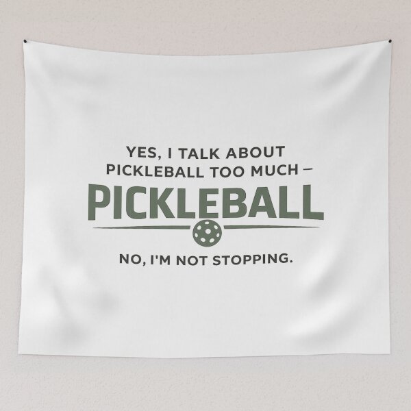 Item preview, Funny Pickleball Dad Gift – Yes I Talk About Pickleball Too Much – Minimalist Father Humor Design designed and sold by Pickleball-Gift.