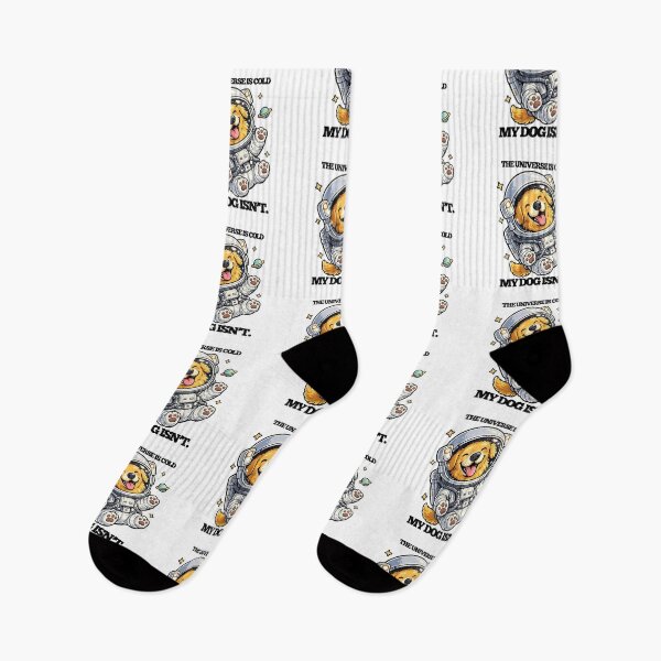 Item preview, The Universe is Cold. My Dog isn't. Golden Retriever. Silent Sea designed and sold by Everything Golden Co..