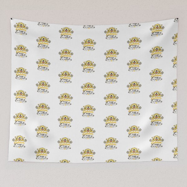 Item preview, Golden Hugs Hit Different Golden Retriever Gift designed and sold by WildVista.