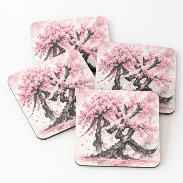 Item preview, Sakura Kanji（桜） - The Tree IS the Kanji, Japanese Ink Art designed and sold by Komorebi-Ink.
