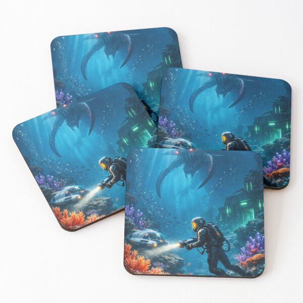 Item preview, Subnautica inspired ArtWork designed and sold by FeelTheDrawing.