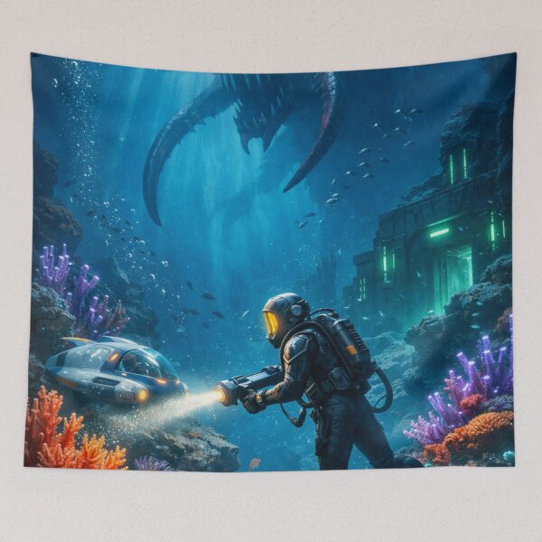 Item preview, Subnautica inspired ArtWork designed and sold by FeelTheDrawing.