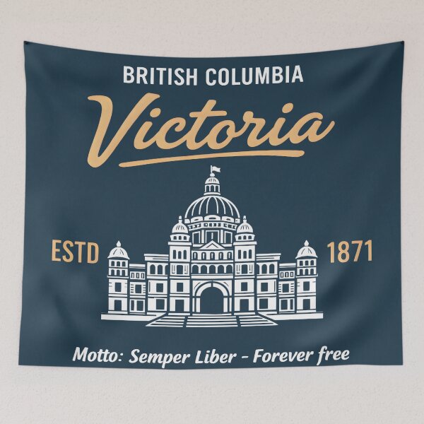 Item preview, Victoria BC Canada Simple Legislature Motto  designed and sold by HowToCanadian.