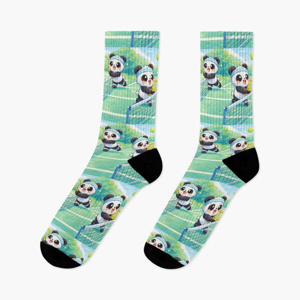 Item preview, Kawaii Panda Tennis Match - Cute Sporty Panda Illustration. designed and sold by Lylysun.
