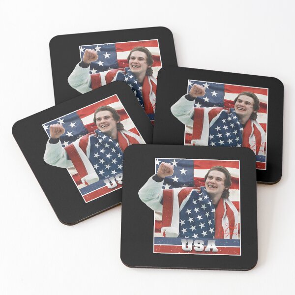 Item preview, Jack Hughes Usa Gold Hockey, Patriotic hockey, American Hockey Pride designed and sold by CLOUDYMOODS.