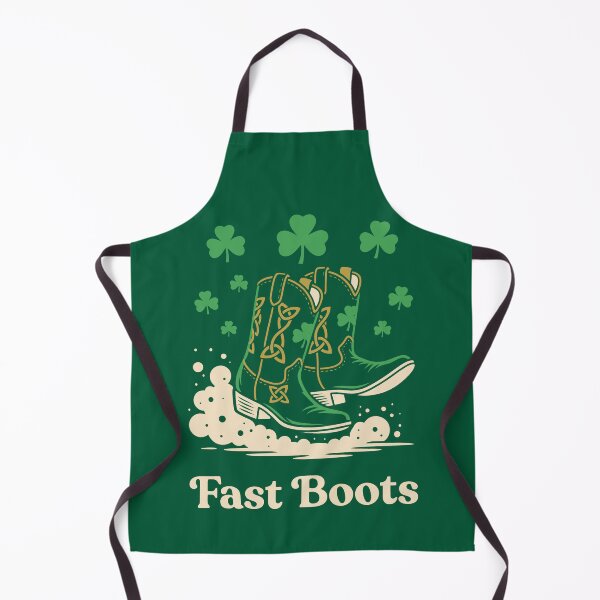 Item preview, Lucky Fast Boots Shamrock Pattern Country Aesthetic designed and sold by SplashTastic.