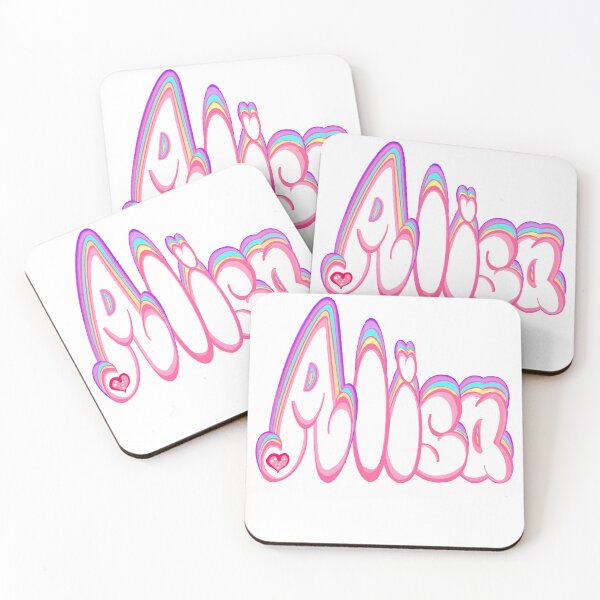 Item preview, Alisa Name in pastel colors personalized gifts for women and girls - custom personalised Moira designed and sold by Artonmytee.