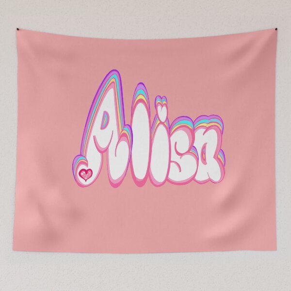 Item preview, Alisa Name in pastel colors personalized gifts for women and girls - custom personalised Moira designed and sold by Artonmytee.