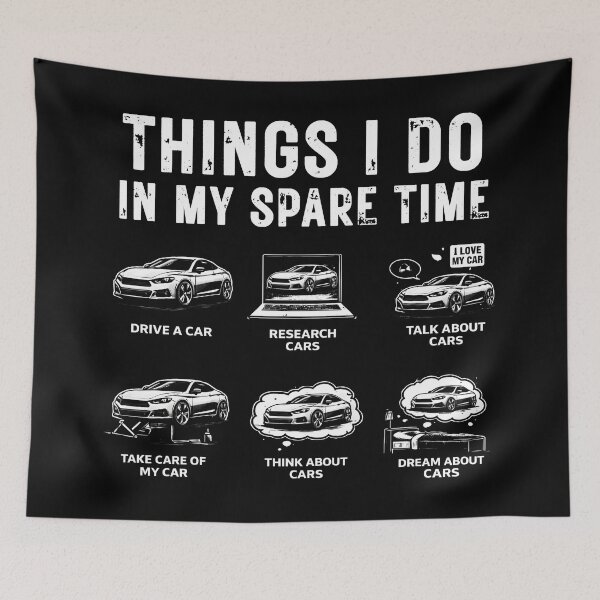 Item preview, Things I Do In My Spare Time – Funny Car Quote | Car Lover Humor Tee & Gift designed and sold by Teetreasure2.