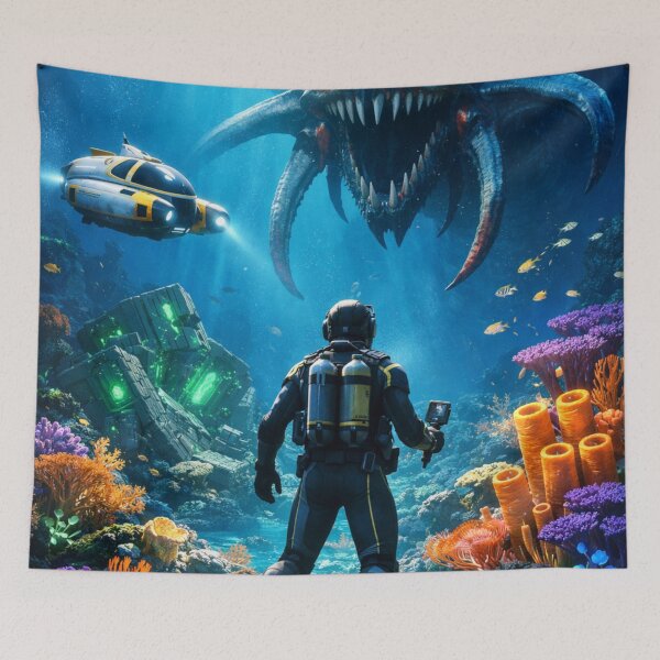 Item preview, Subnautica inspired ArtWork designed and sold by FeelTheDrawing.