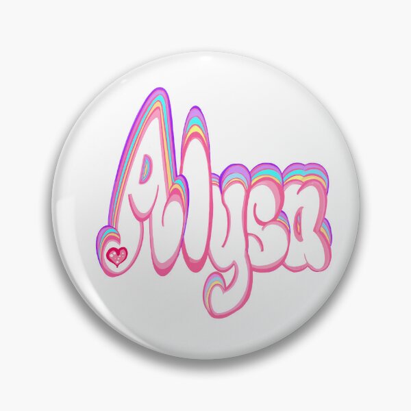 Item preview, Alysa Name in pastel colors personalized gifts for women and girls - custom personalised Moira designed and sold by Artonmytee.