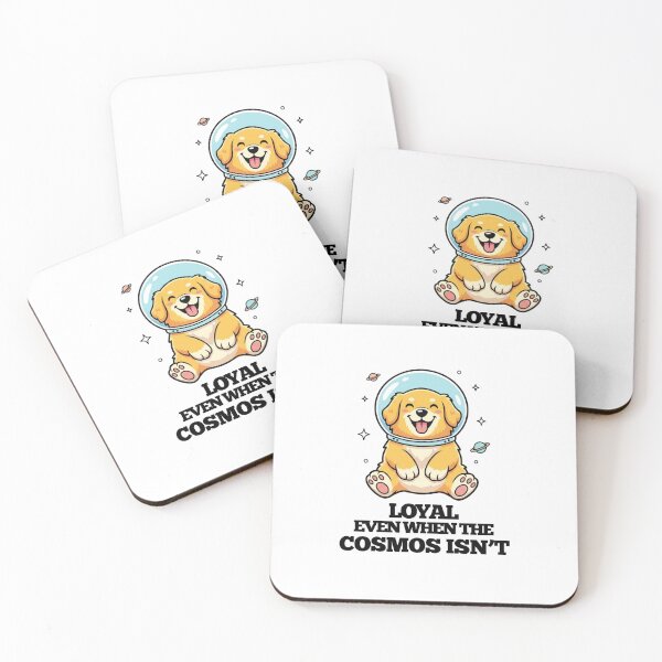 Item preview, Loyal Even When the Cosmos Isn't. Golden Retriever. Silent Sea designed and sold by Everything Golden Co..