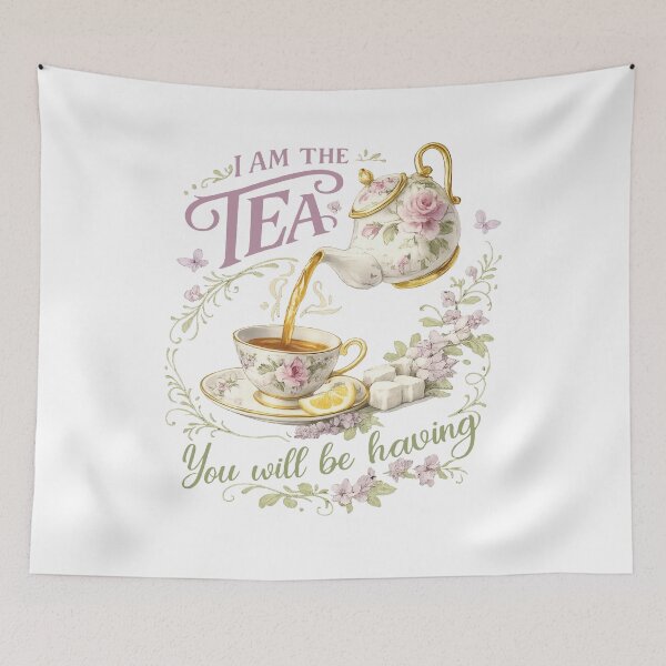 Item preview, Vintage I Am The Tea You Will Be Having Retro designed and sold by SKULLS4INT.