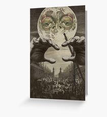 MAN IN THE MOON Greeting Card