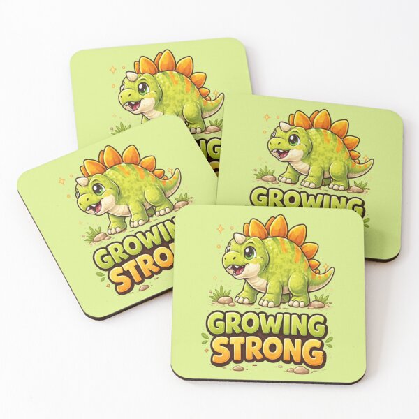 Item preview, Growing Strong Dinosaur Shirt – Cute Positive Dino Design for Kids designed and sold by BhumiBliss.