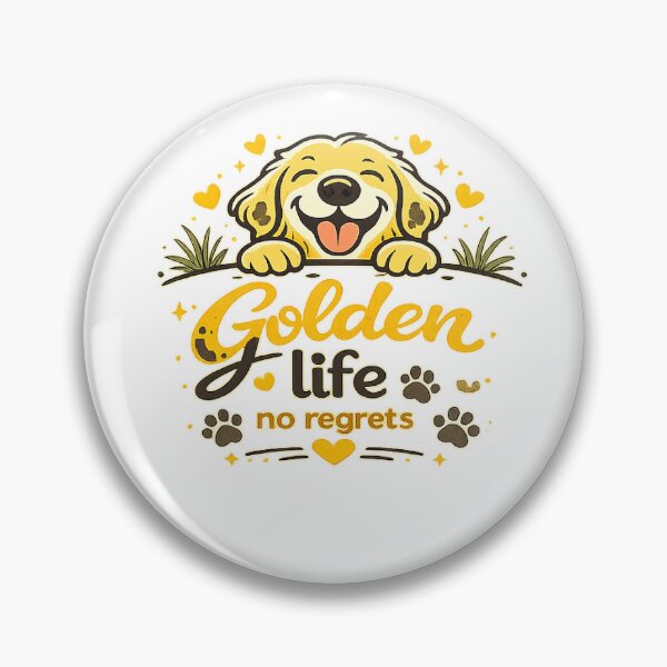 Item preview, Golden Life No Regrets Golden Retriever Gift designed and sold by WildVista.