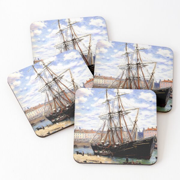 Item preview, Boat at Low Tide at Fécamp designed and sold by artdesignsnow.