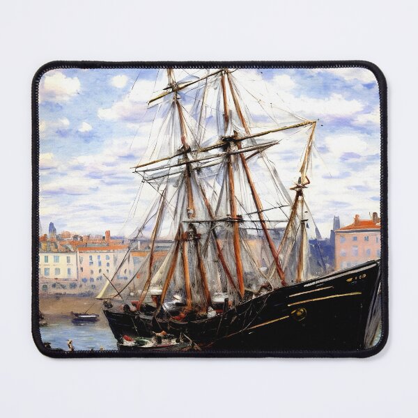 Item preview, Boat at Low Tide at Fécamp designed and sold by artdesignsnow.