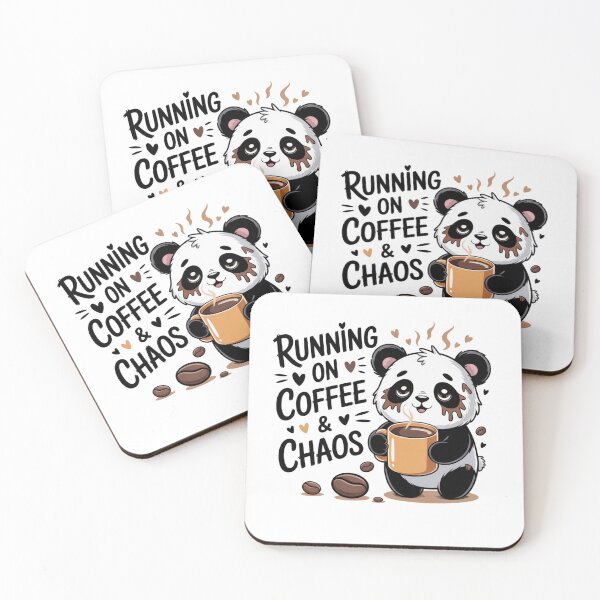 Artikelvorschau, Laufend mit Kaffee und Chaos? – Müdes Panda-Kawaii-T-Shirt entworfen und verkauft von Ashley critters.