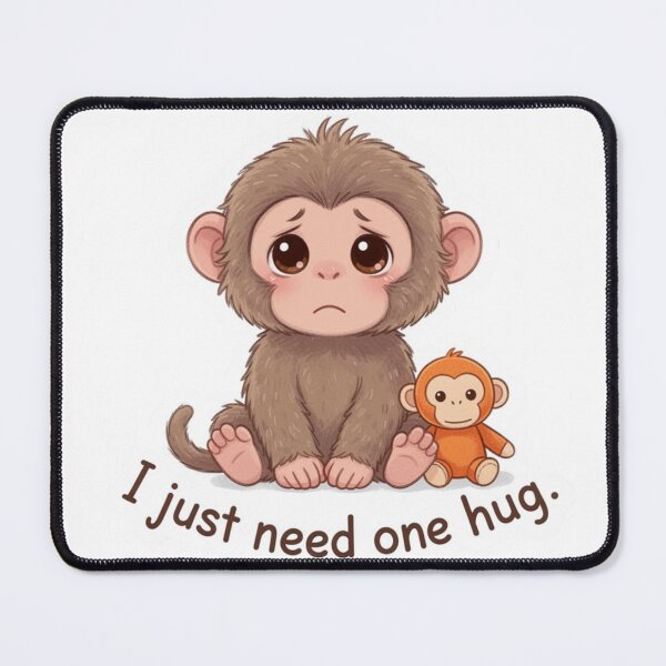 Item preview, Lonely Punch & Plush Sticker – “I Just Need One Hug” Soft Comfort Aesthetic designed and sold by magiquecreations.