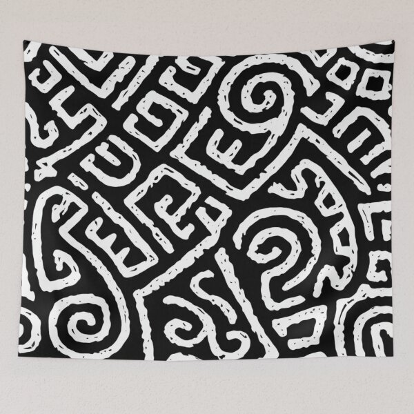 Aperçu de l'œuvre Nouvelle-Zélande Maori Paua Pattern Koru Design 824 créée et vendue par GrinGalore.