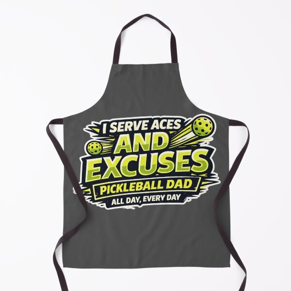 Item preview, Funny Pickleball Dad Gift – I Serve Aces And Excuses – Absurd Tournament Father designed and sold by Pickleball-Gift.