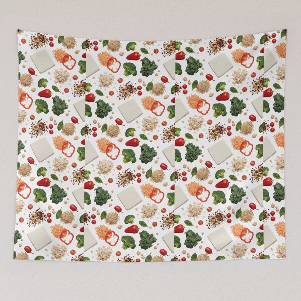 Item preview, Healthy Vegan Food Pattern Design designed and sold by PriyankaSonara.