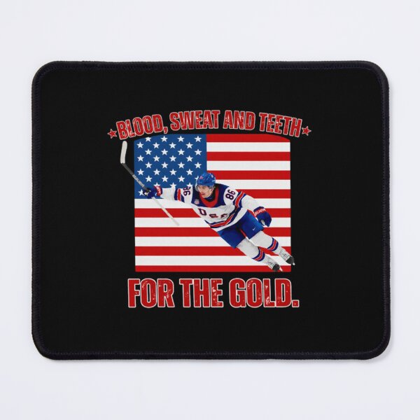 Item preview, Jack Hughes , Blood Sweat and Teeth for the Gold USA Hockey designed and sold by henryjunmille.