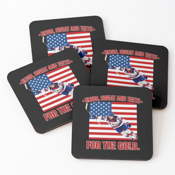 Item preview, Jack Hughes , Blood Sweat and Teeth for the Gold USA Hockey  designed and sold by henryjunmille.