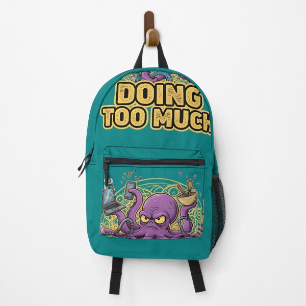 Item preview, Overwhelmed Octopus Sticker | Funny Anxiety Meme Animal Shirt designed and sold by ZyxDes.